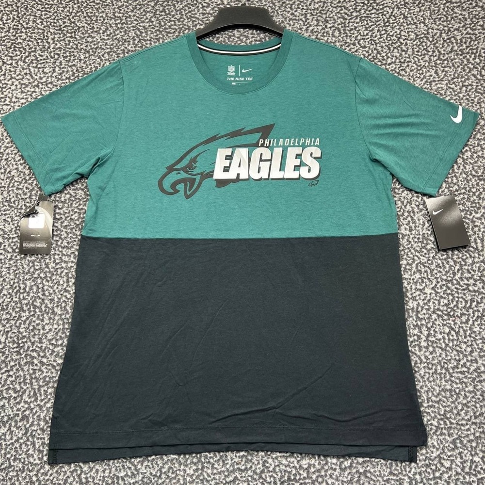 Nike Shirt Men Large Philadelphia Eagles Short Sleeve Crew Neck New L